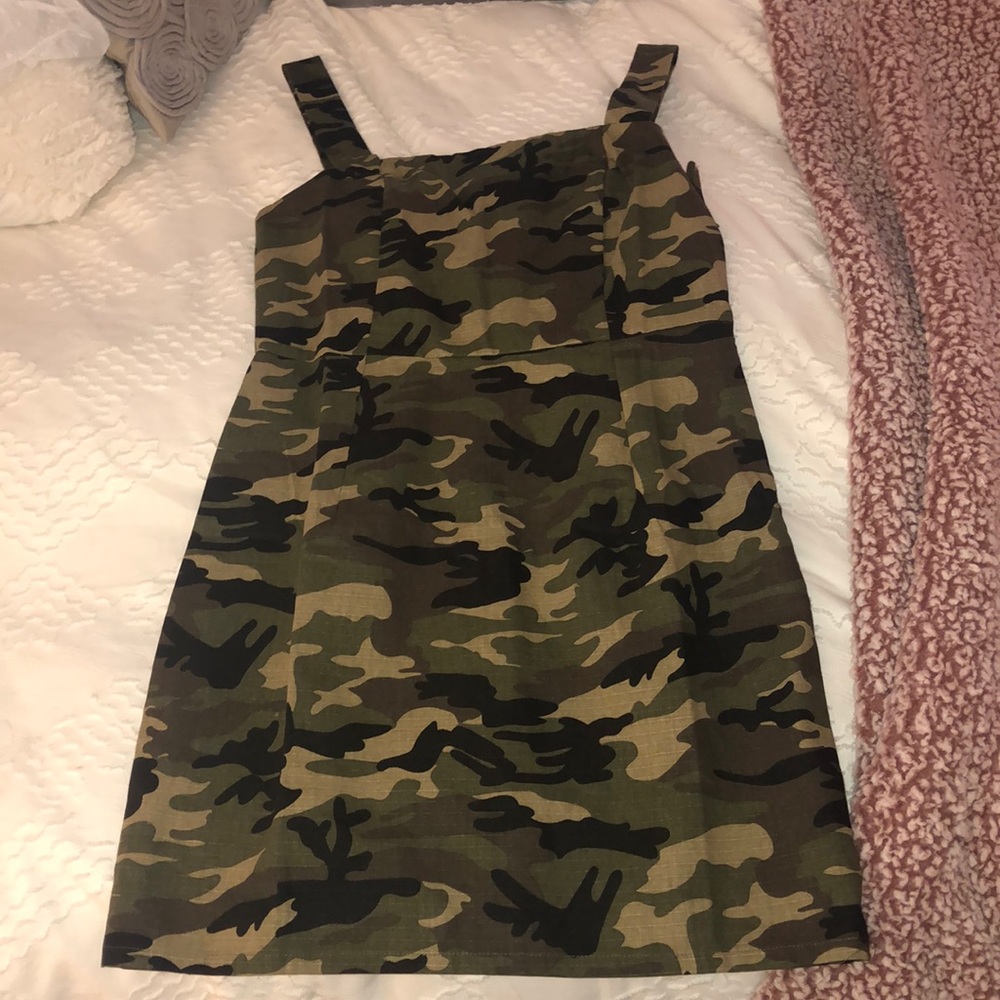 Nasty gal camo mini dress